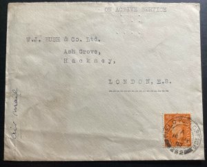 1946 Polish Admin Staff OAS Field PO In England Airmail Cover To London 