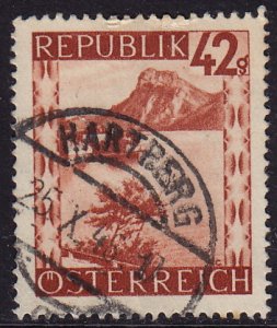 Austria - 1946 - Scott #471 - used - HARTBERG pmk