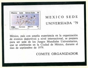 Mexico 1181 MNH SS UNIVERSIADA '79 [D5]