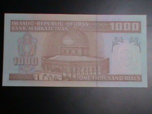 ​IRAN-1992-CAT#143-CENTRAL BANK OF IRAN1000 RIALS- UNCIRCULATED VF-LAST ONE