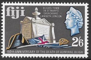 Fiji Scott 235 MNH 150th Anniversary Death of Admiral Bligh issue of 1967, Ship