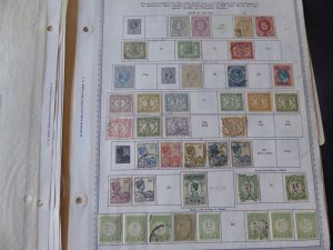 Netherlands and Colonies 1913-1914 Stamp Collection on Album Pages​