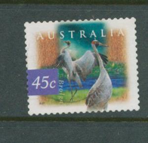 Australia SG 16839d perf 12½ x 13 Used Self Adhesive Birds  Brolga