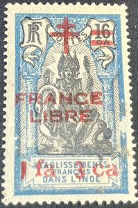 FRENCH INDIA # 188--MINT NEVER/HINGED*---SINGLE---1943