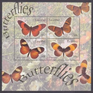 2004 Lesotho 1890-1893KL Butterflies 10,00 €