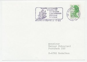 Card / Postmark France 1985 Minerals - Crystal