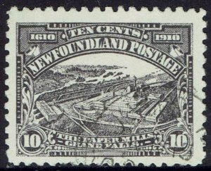 NEWFOUNDLAND 1910 GUY ISSUE 10C PERF 12 USED 