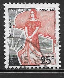 France 927: 25f Marianne and Ship of State, used, F-VF