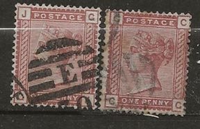 Great Britain 38 [u] 2 copies