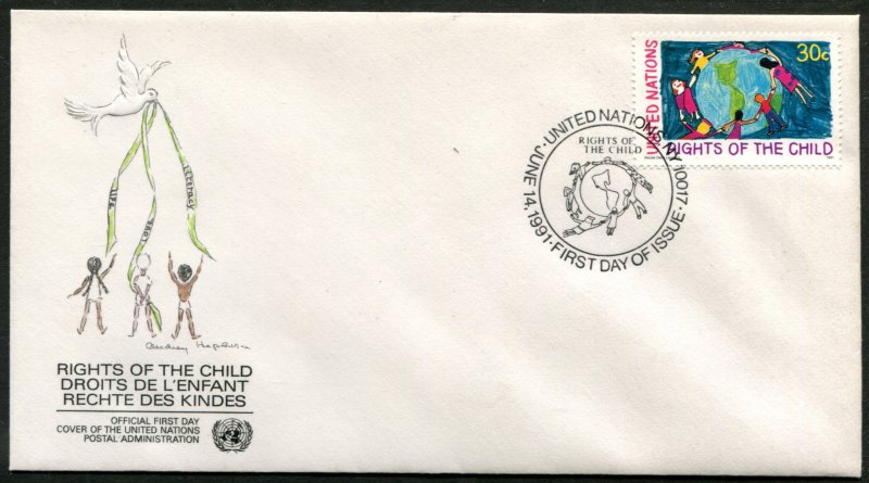 593-594 UN - New York Rights of the Child FDC