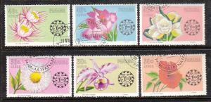 Panama Flowers C343-C348 CTO  VF NH