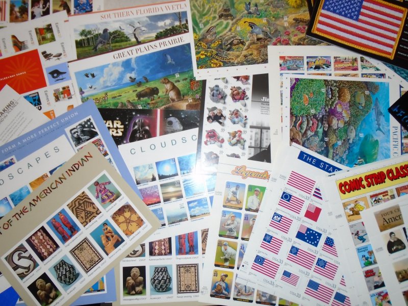 Nice postage lot, over $550 face, all mint sheets 29¢-41¢, Free shipping!