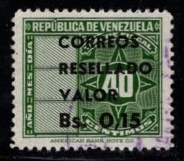 Venezuela - #879 Revenue Stamp Surcharged - Used