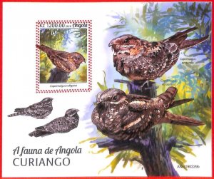 A3795 - Angola - ERROR MISPERF, Souvenir Sheet - 2019, Birds