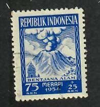 Indonesia;  Scott B72; 1954; Precanceled; NH