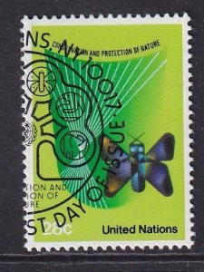 United Nations  New York  #391  cancelled 1983  nature protection 28c