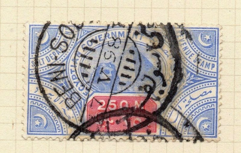 Egypt 1890s Salt Tax Early Issue Fine Used 250M. Postmark NW-13261