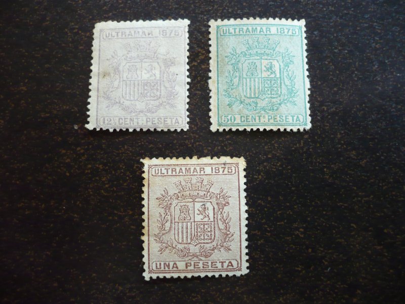 Stamps - Cuba - Scott# 63,65,66 - Mint Hinged - Partial set of 3 Stamps