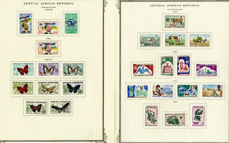 Central Africa Huge Mint Specialty Stamp Collection