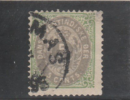 Danish West Indies  Scott#  8  Used  (1876 Numeral)