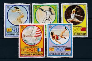 [61141] Burkina Faso Upper Volta 1972 Olympic games Munich Fencing Sailing MNH