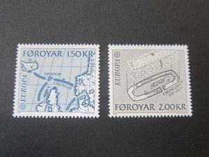 Faroe Islands 1982 Sc 81-82 set MNH