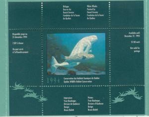 CANADA Wildlife Conservation 1994 Quebec $7.00 booklet - QW7