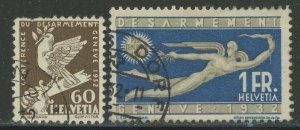 Switzerland 1932 Disarmament Conference set Sc# 210-15 used