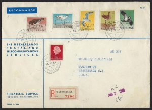 NETHERLANDS 1940s 1950s COLLECTION OF 7 COVERS INCLUDES 3 FDC SEMI POSTALS Sc