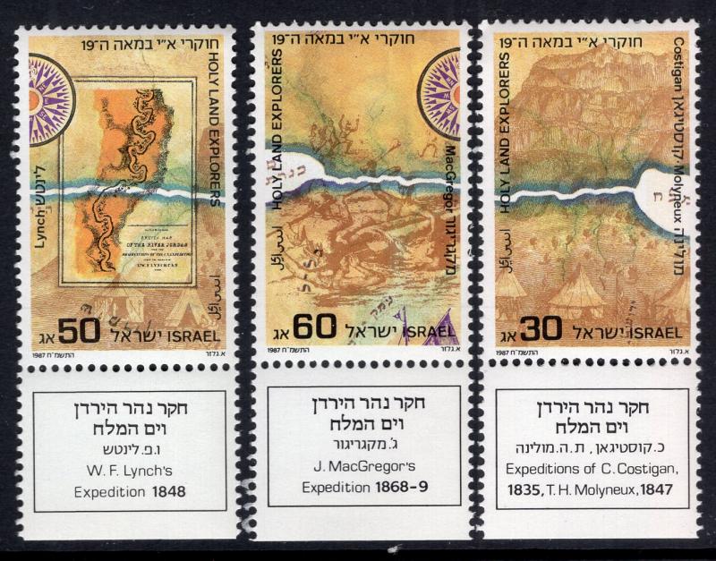 Israel 975-977 With Tabs MNH VF