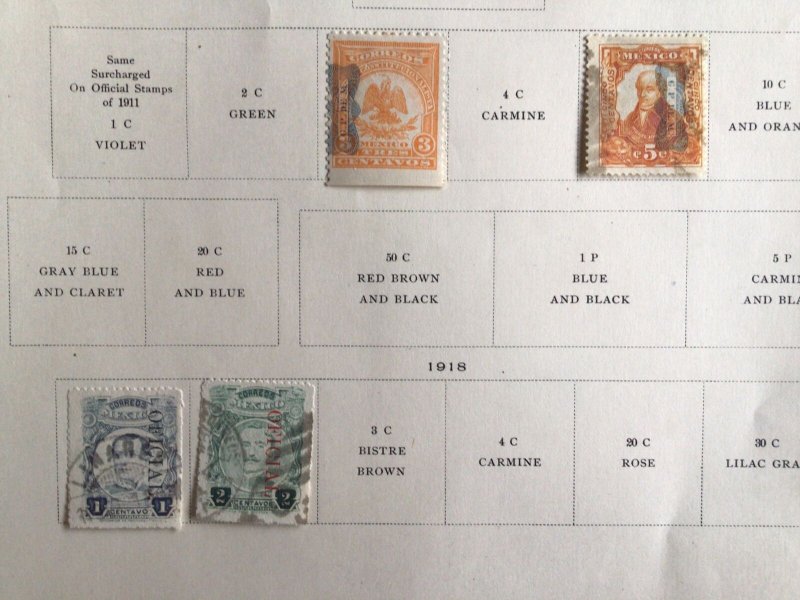 Mexico vintage stamps shown on stamps page Ref 60256