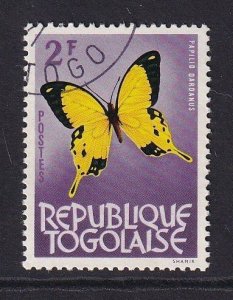 Togo   #463 cancelled  1964  butterfly 2fr