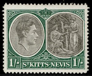 ST KITTS-NEVIS GV SG75b, 1s black & green, M MINT.