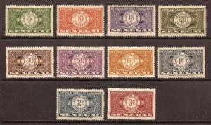 Senegal  #  J 22 - 31  Mint