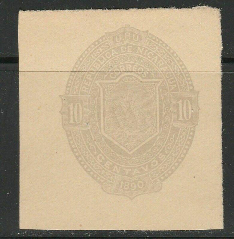 Nicaragua Postal Stationery Cut Out A17P4F789