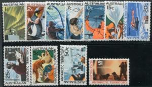 HERRICKSTAMP AUSTRALIAN ANTARCTIC Sc.# L8-18 First Definitive Stamps Mint NH