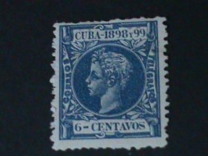 CUBA-1898-SC#166 -ST-1034-KING  ALFONSO XIII-MH-VF 128 YEARS OLD-HARD TO FIND