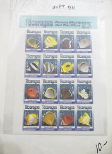 EDW1949SELL : NICARAGUA Beautiful collection of all VF MNH Full Shtlts. Cat $220