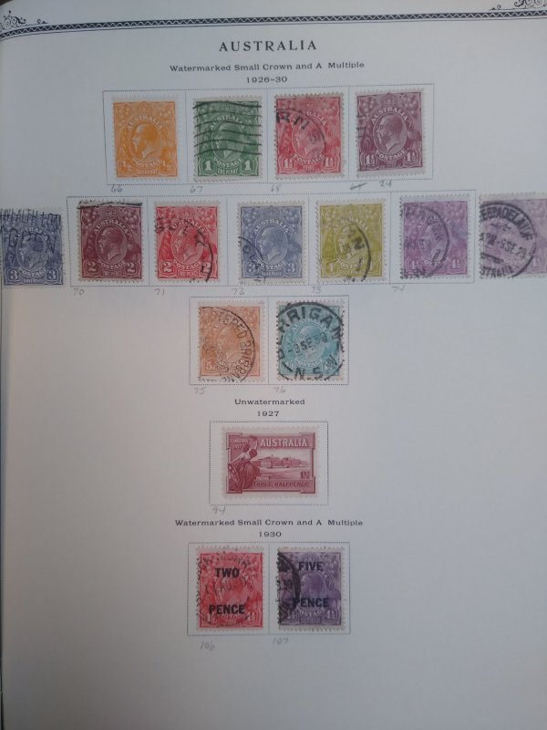collection on pages Australia 1913-30 PS: CV $456