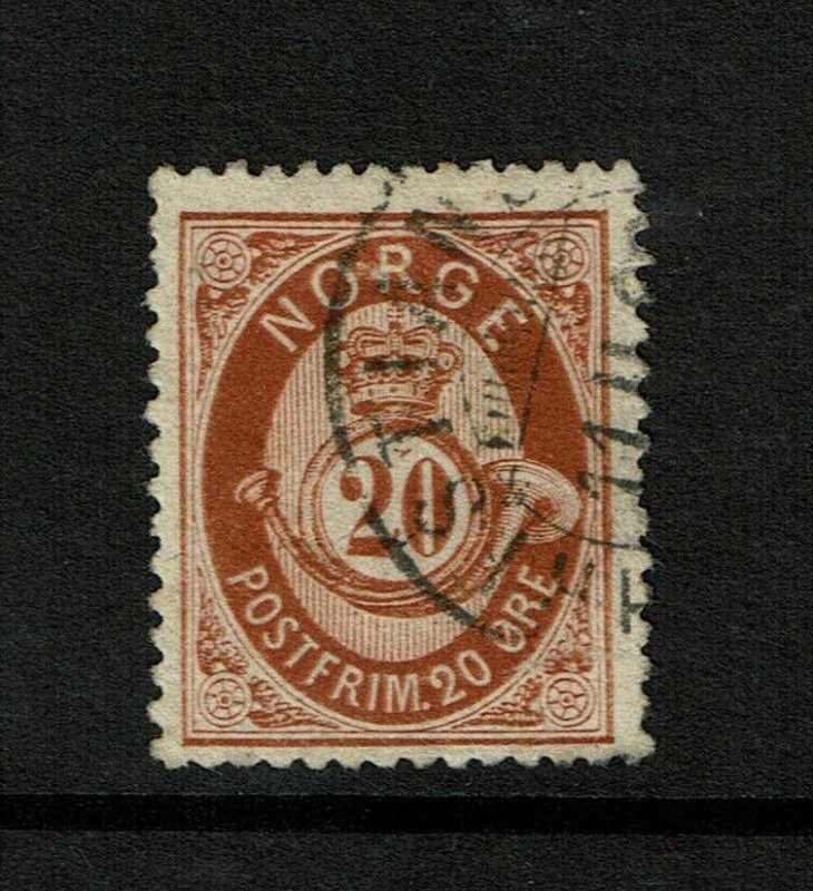 Norway SC# 27, Used, minor corner crease - S9207