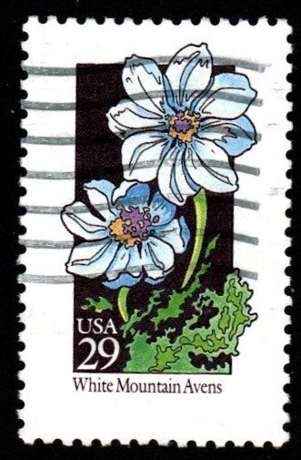SC# 2661 - (29c) - Wildflowers, White Mountain Avens, used