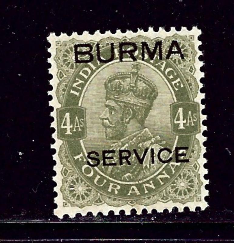 Burma O7 MHR 1937 overprint