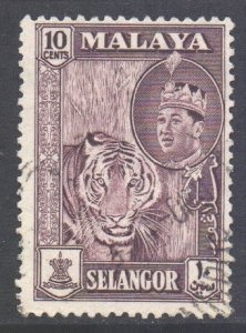 Malaya Selangor Scott 119 - SG134, 1961 Sultan 10c used