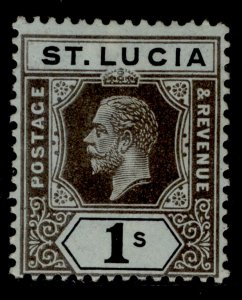 ST. LUCIA GV SG85a, 1s blue/green, M MINT. Cat £17.