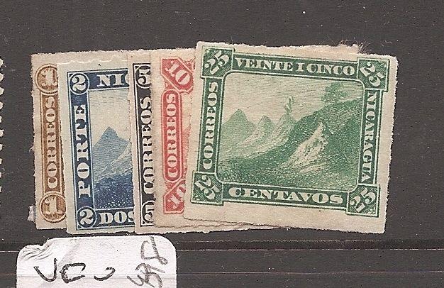 Nicaragua 1870 Mountain SC 8-12 MNG (3asm)