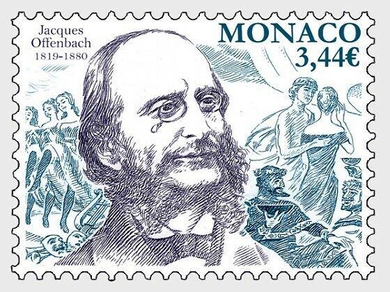 H01 Monaco 2019  Bicentenary of the Birth of Jacques Offenbach MNH Postfrisch