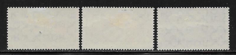 GERMANY - DDR SC# 549-51  FVF/MOG 1961