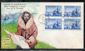 Canada #378 Explorer FDC Ralph Dyer Hand Painted addr L5