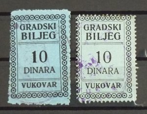 Yugoslavia CROATIA Local VUKOVAR Revenues - COLOR VARIETIES US 5 