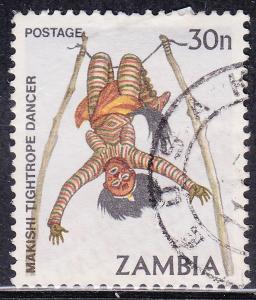 Zambia 247  Makishi Tight-Rope Dancer 1981